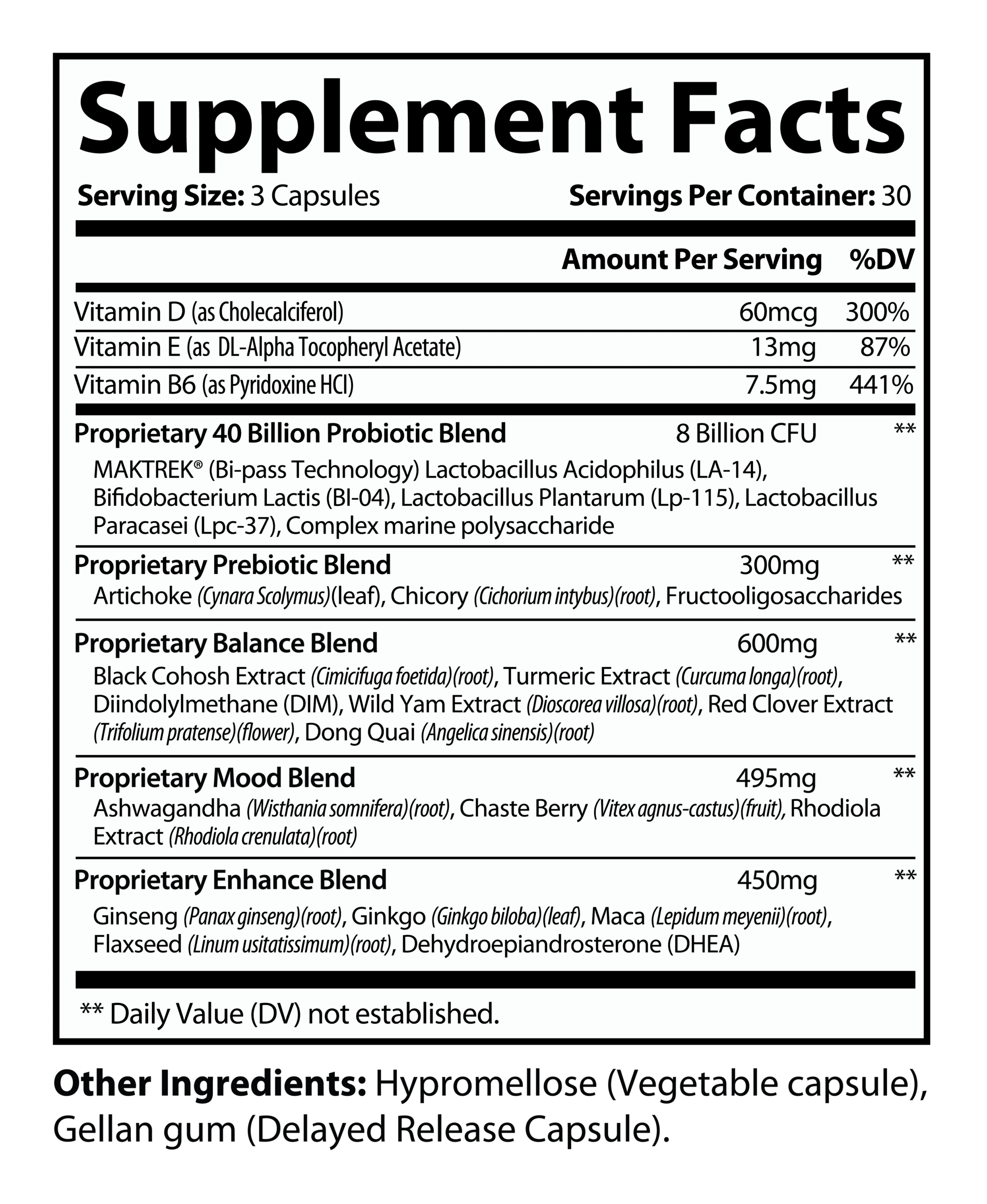 Premium Menopause Support w/Wild Yam Extract - Image 2